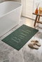 Mijolnir Set de alfombrillas de baño Verde Oscuro (2 piezas)